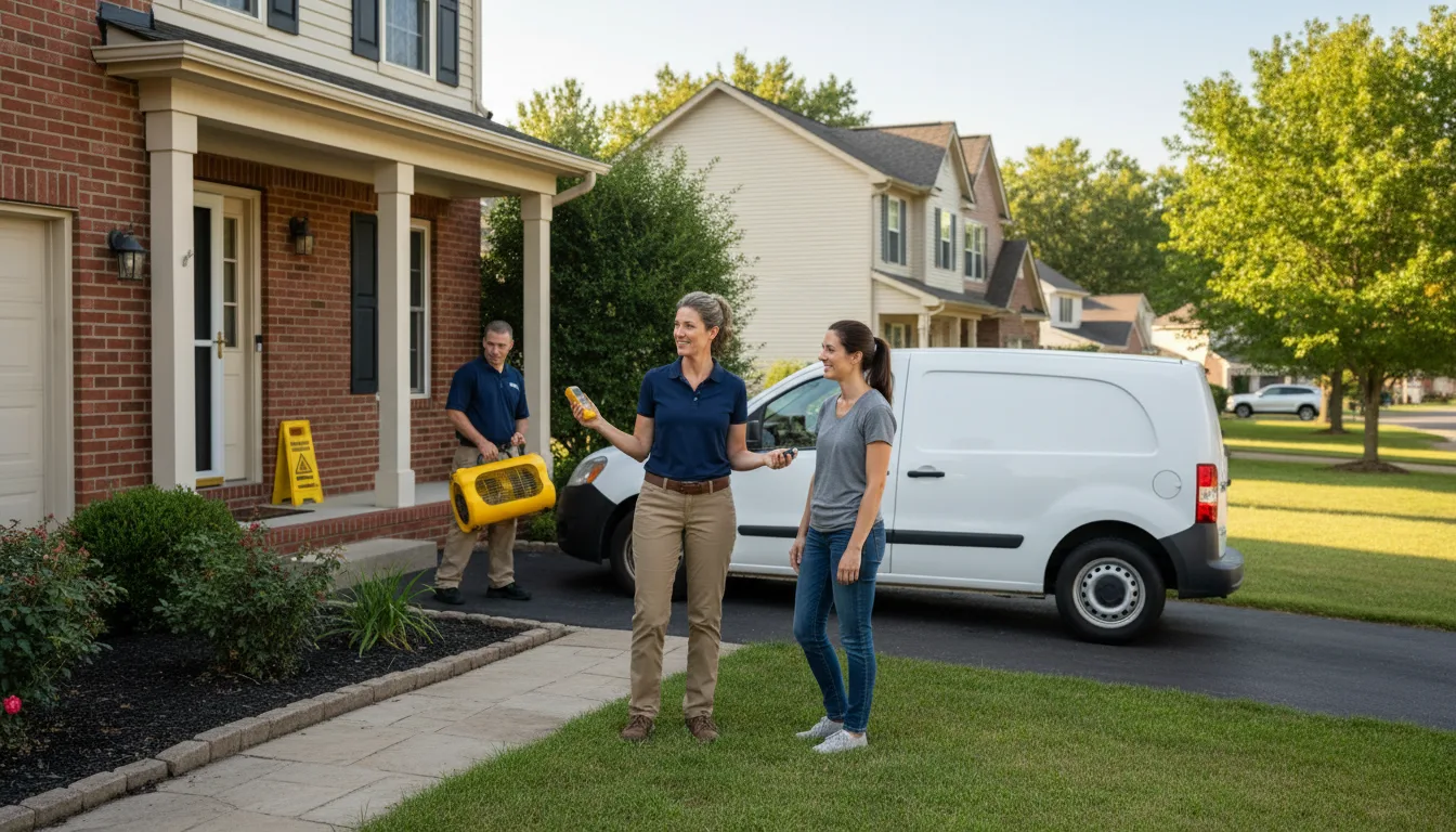 Residential water damage restoration in Augusta, ME